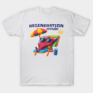 Regeneration mode funny liver design T-Shirt